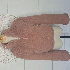 NWT Love Tree Soft Sherpa Zip-up Jacket Sz M